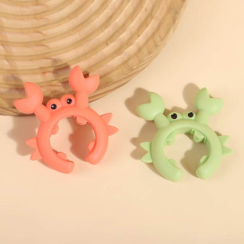 Silicone crab spatula placement rack