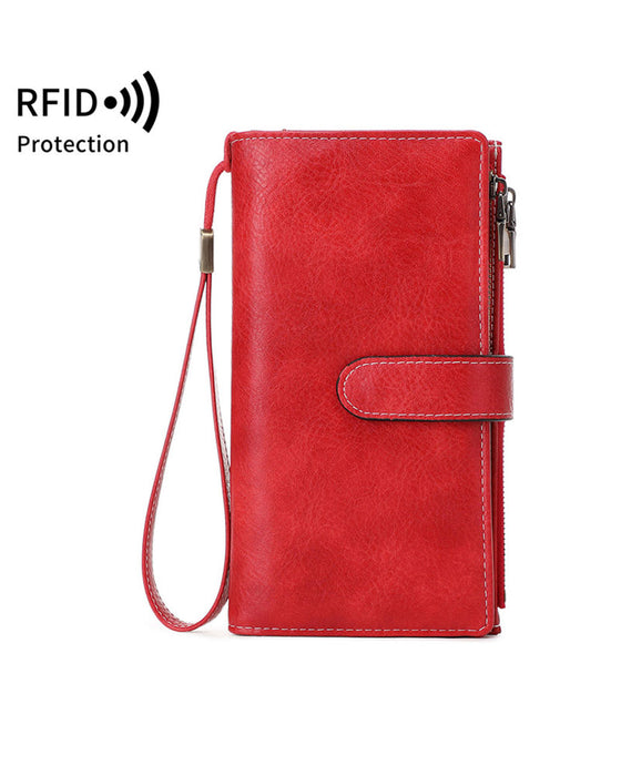 Women Zipper Long Wallet Trendy Exquisite Gift Wallet