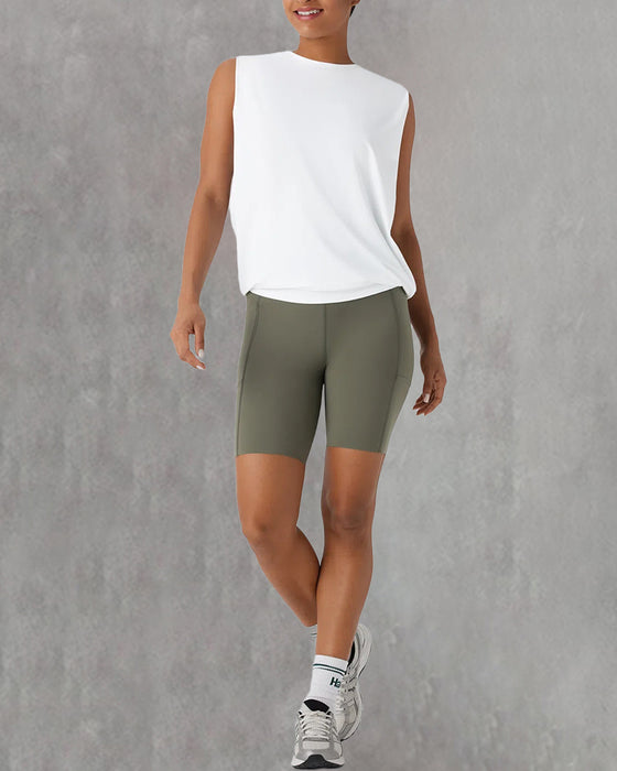 Sleeveless Round Neck Sports Vest