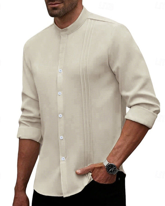 Men's Fashion Mini Mandarin Collar Shirt