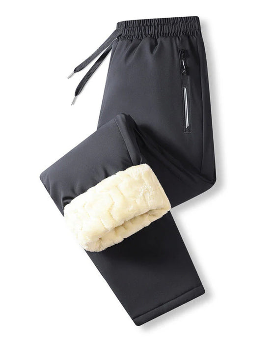 Men's Warm-Lined Waterproof Drawstring Trousers