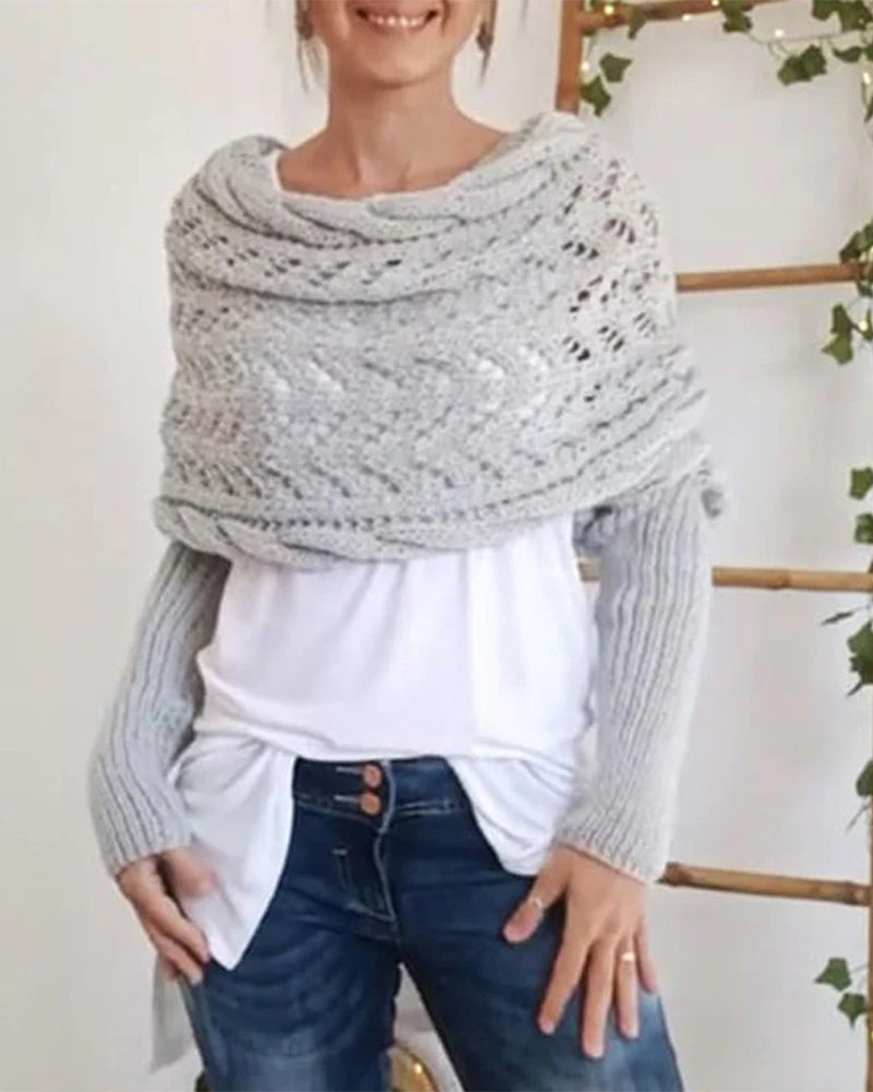 Women's Fashionable Knitted Scarf Shawl