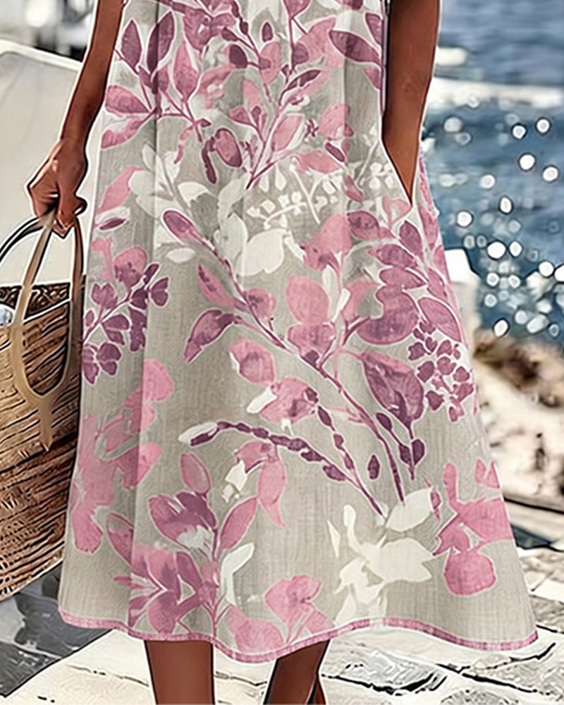 Printed Shift Dress