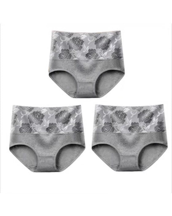 🔥 Women'S High-Waist Tummy Control Panty In Plus Size, Made Of Pure Cotton