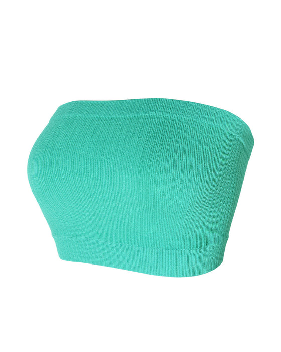 Strapless Solid Color Bandeau Lingerie