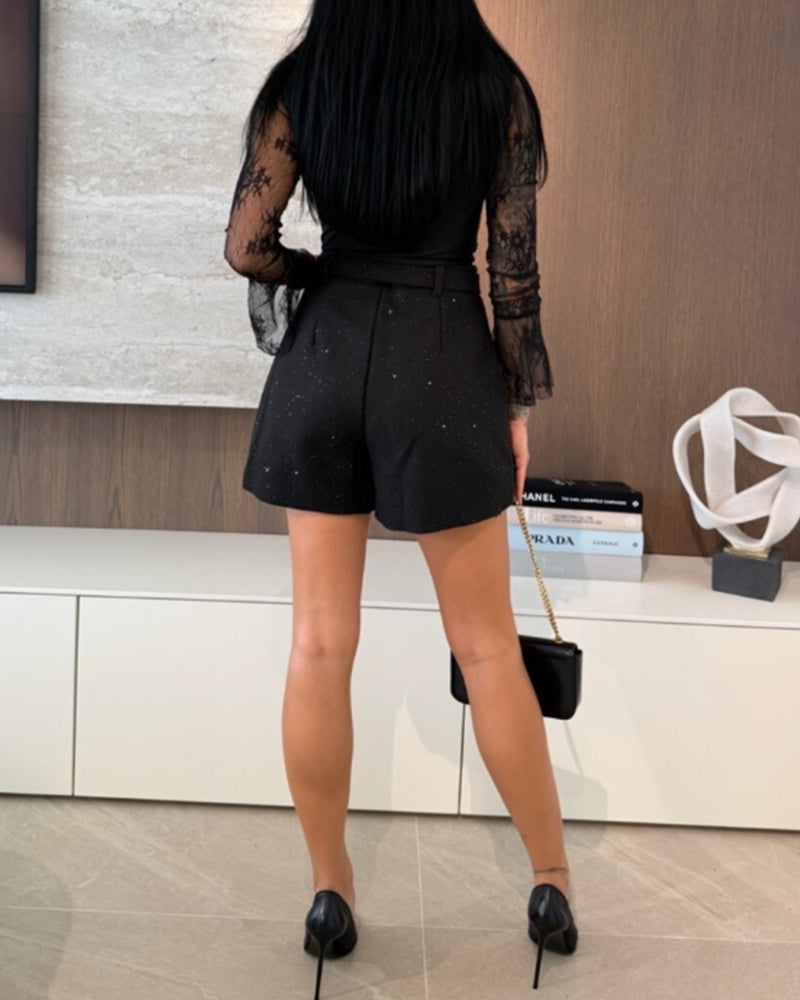 Bell Sleeve V-Neck Top