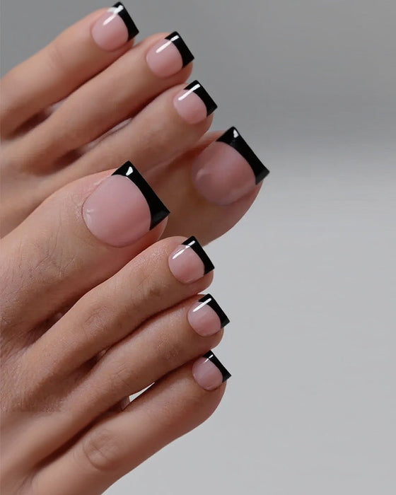 French Short Nude Toe Nails