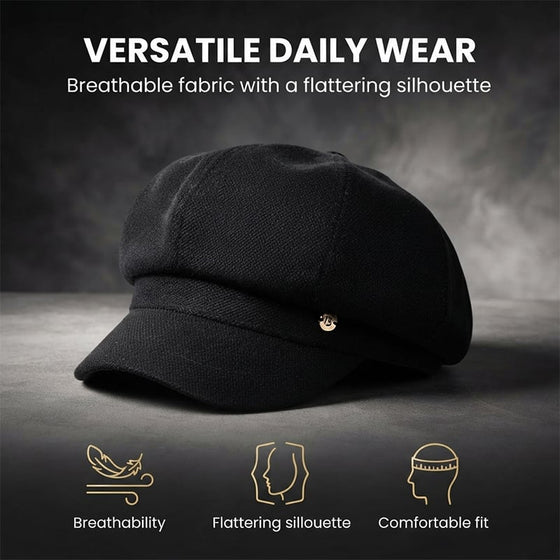 British-Style Newsboy Cap