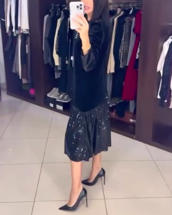 Casual Temperament Sequin Dress