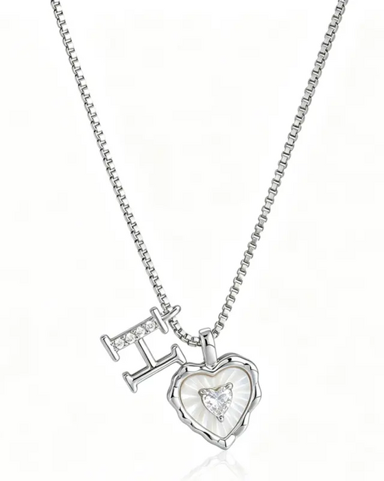 A–Z Micro Pave Letter Pendant Necklace