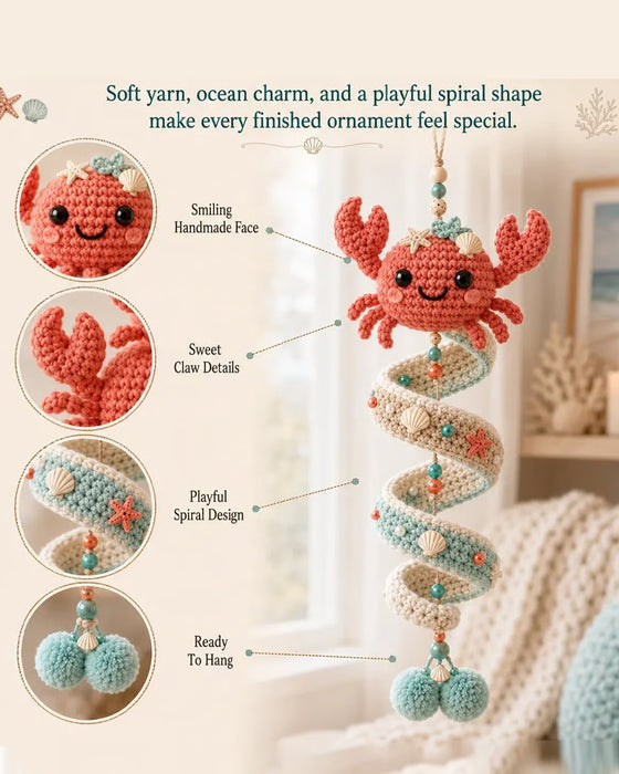 Ocean Wind Chime Knitted Material Bag