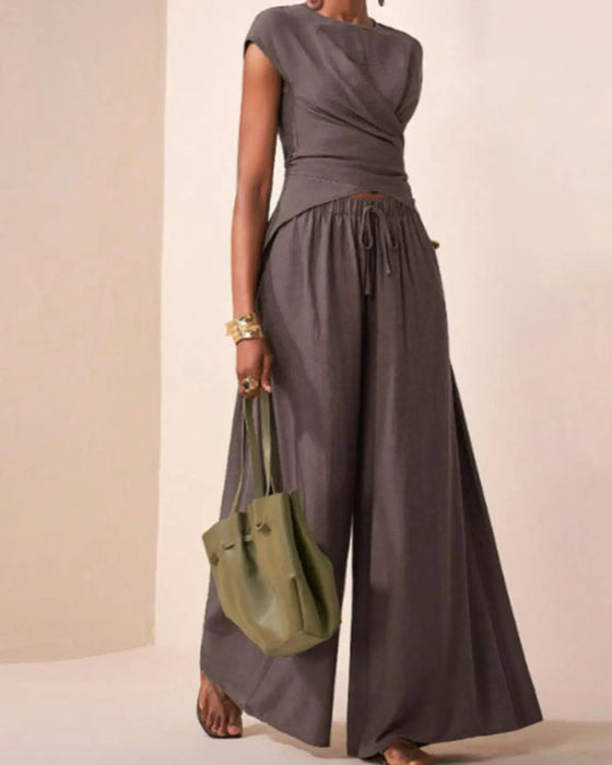 Cross Straps Two-Piece Set