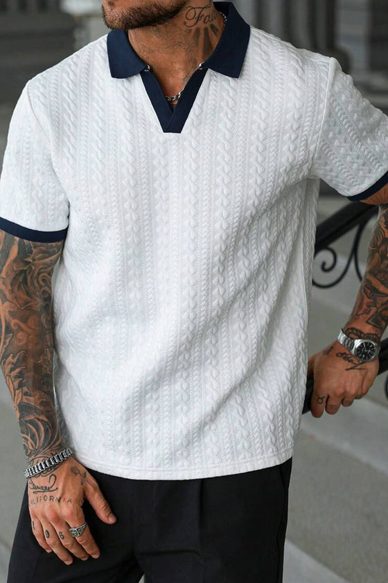 Men's Jacquard Knit Shirt