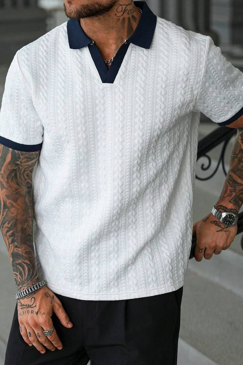 Men's Jacquard Knit Shirt