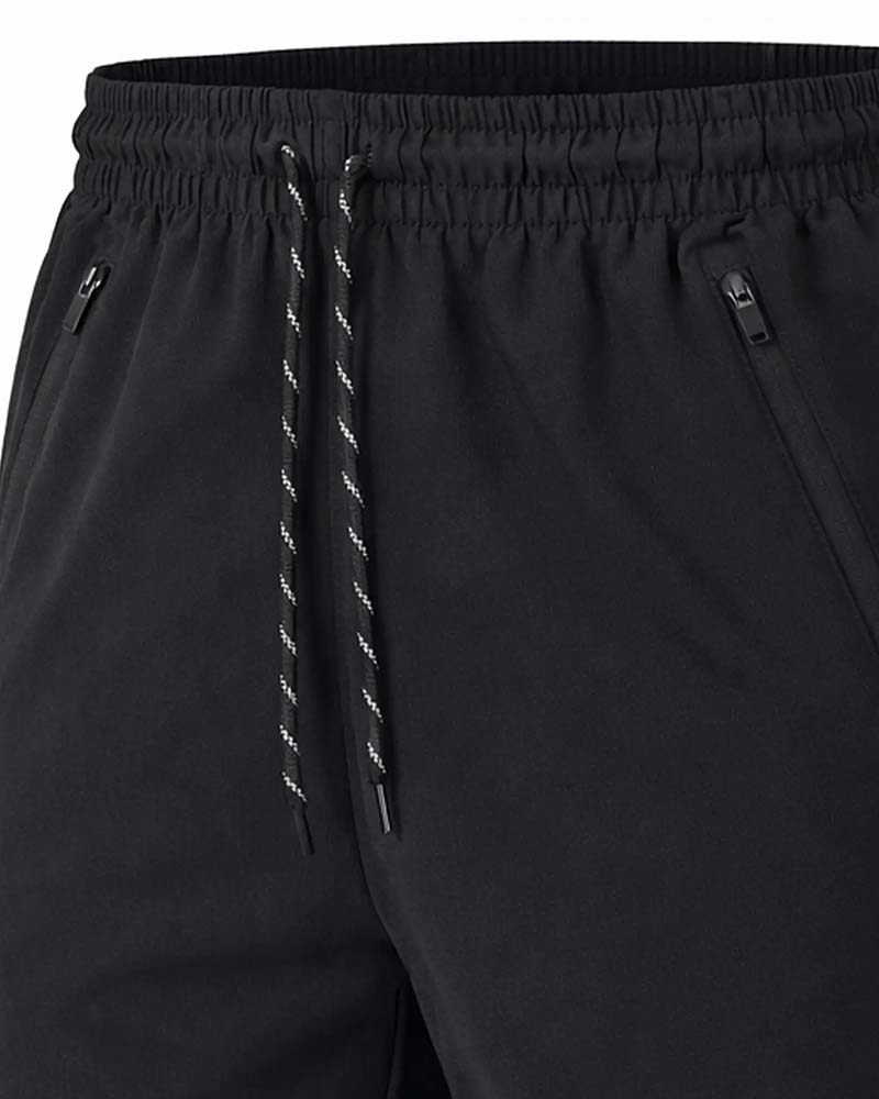 Men's Zipper Quick Dry Athletic Short