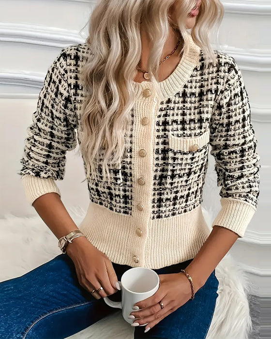 Elegant Short Chanel-Style Cardigan