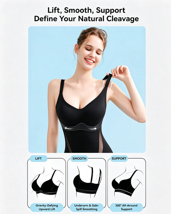 Cooling Tummy Control Butt-Lift Shapewear Bodysuit