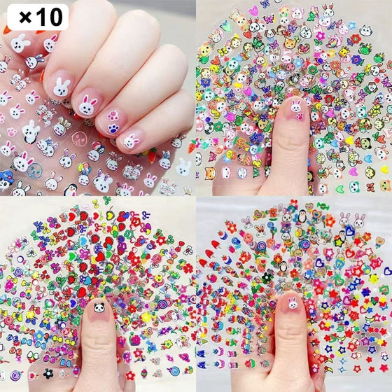 Glow-in-the-Dark Nail Stickers for Kids