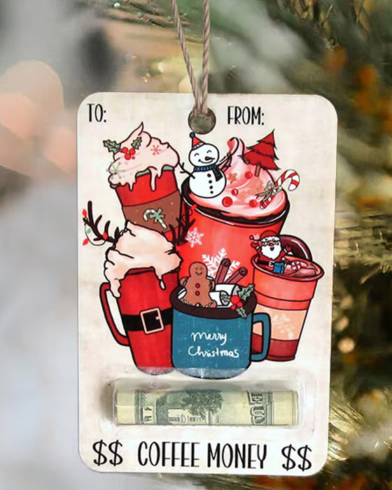 🎅💸 Handcrafted Wooden Money Holders Gift