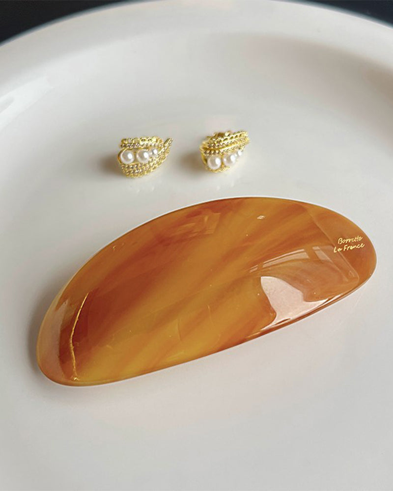 One-word Pone Tail Hairpin Advanced Sense Bangs Clip Half Tie Hair Spring Clip Side Clip Hair Accessories