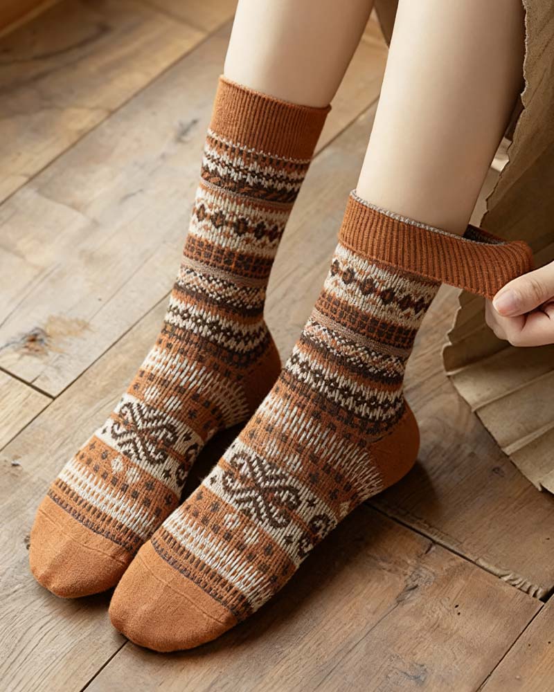 Retro Fashion Ethnic Style Socks