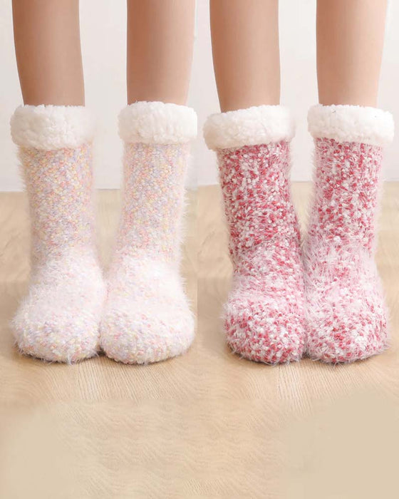Cozy Lounge Slipper Socks with Grippers