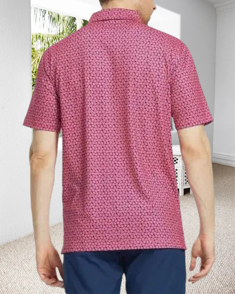 Men’s Lapel Floral Shirt