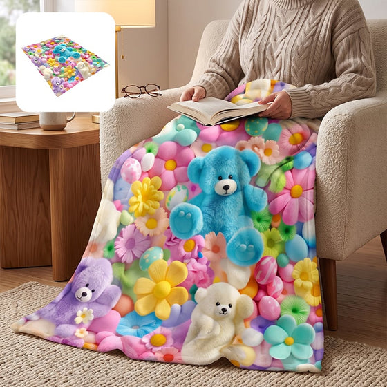 Cute Plush 3D Throw Blanket