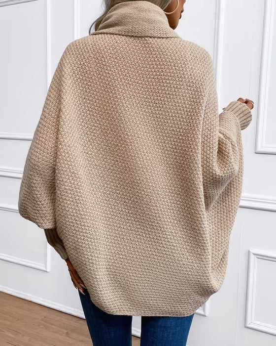 Raglan Puff Sleeve Cardigan