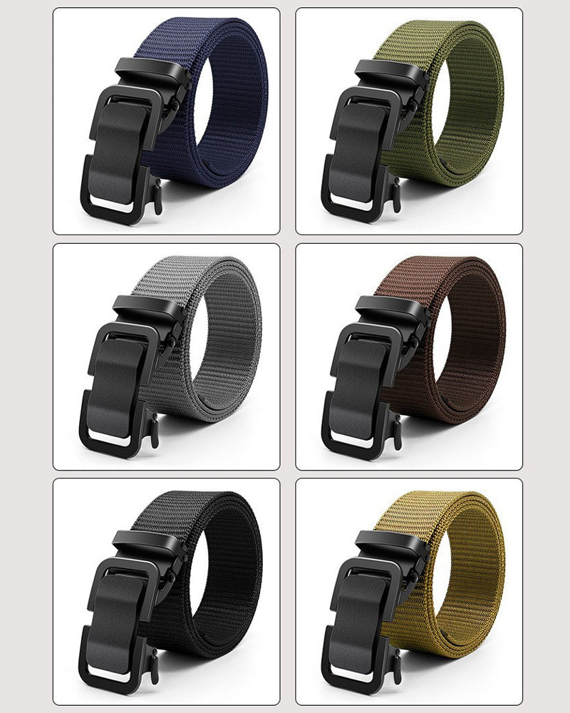 Men's Tactical Nylon Belt - Durable Buckle & Adjustable Size
