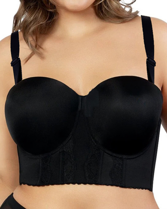 Women's bra with adjustable straps and lace – lifts and shapes perfectly