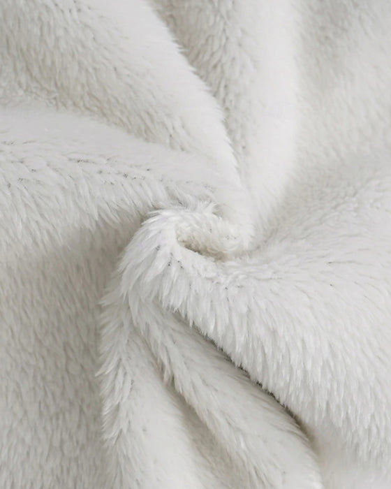 Letter printed fleece casual pants