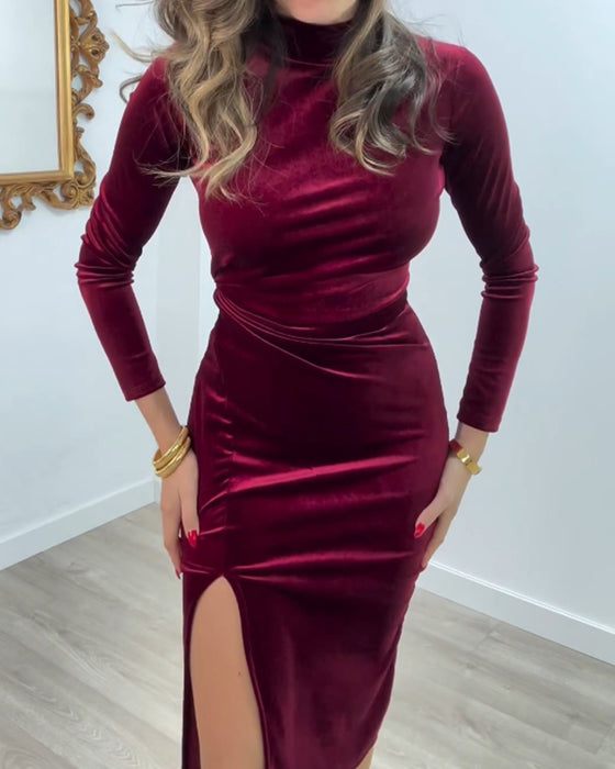 Abstract pattern print casual dress