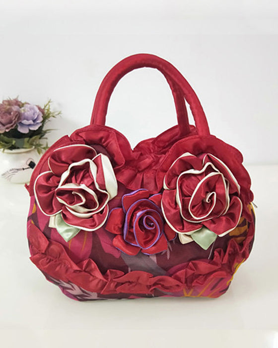 Flower fashion handbag