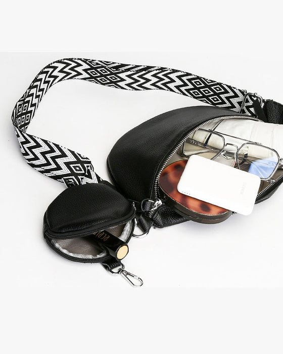 Women's shoulder crossbody saddle bag