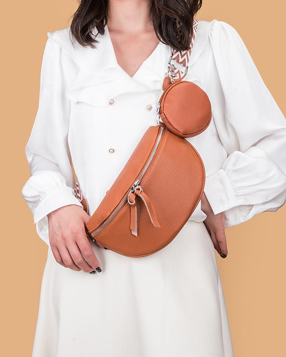 Women's shoulder crossbody saddle bag