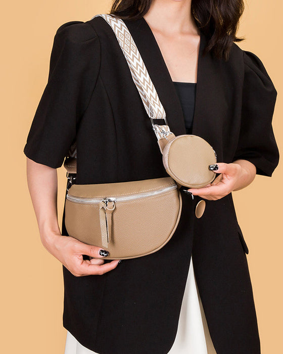 Women's shoulder crossbody saddle bag