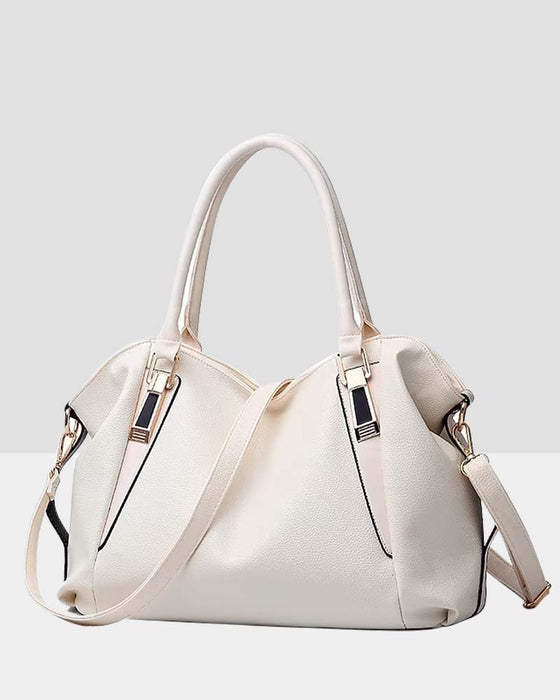 Women's large capacity soft leather handbag