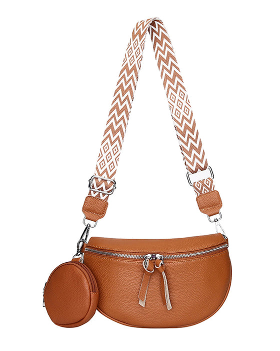 Women's shoulder crossbody saddle bag
