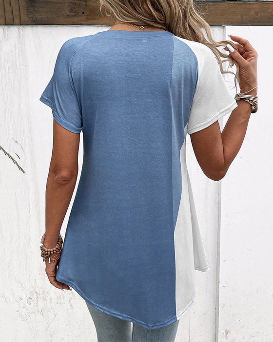 Patchwork floral print t-shirt