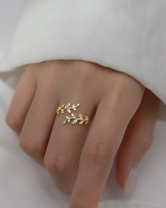 Women's Rings Fashion Outdoor Leaf Ring