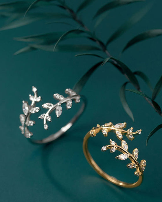 Women's Rings Fashion Outdoor Leaf Ring