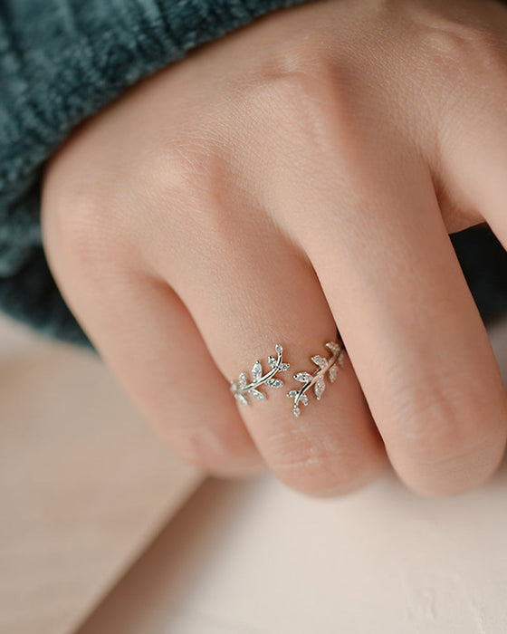 Women's Rings Fashion Outdoor Leaf Ring