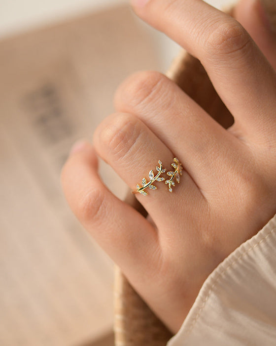 Women's Rings Fashion Outdoor Leaf Ring