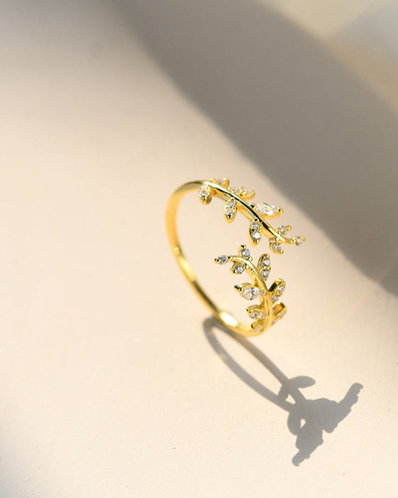 Women's Rings Fashion Outdoor Leaf Ring