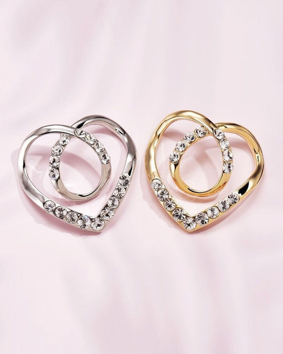 Heart-shaped thicker scarf clip