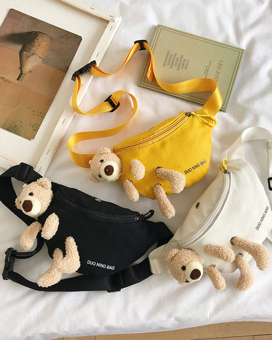 Cartoon bear shoulder bag