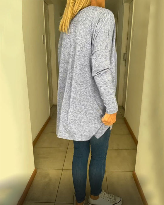 Simple solid color top