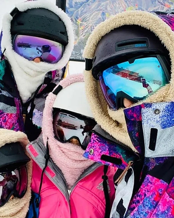 Sherpa hood ski mask