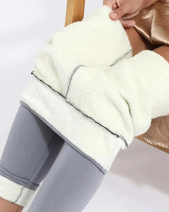 Lambskin winter leggings